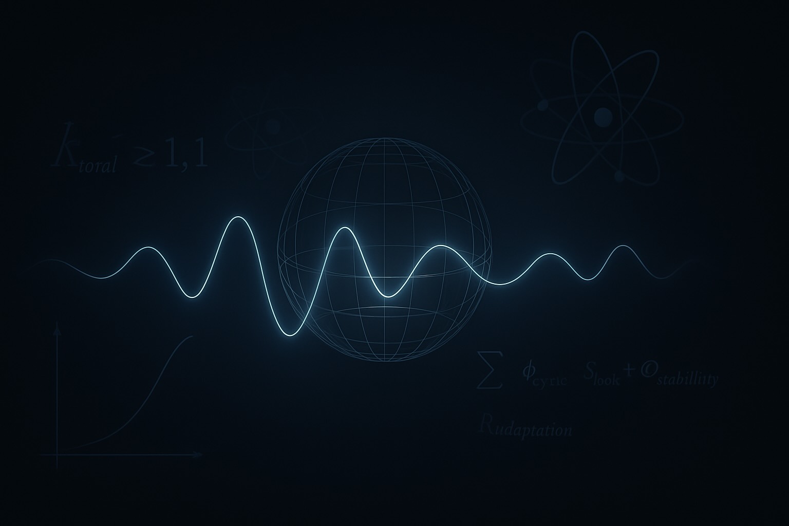 a blue light on a black background