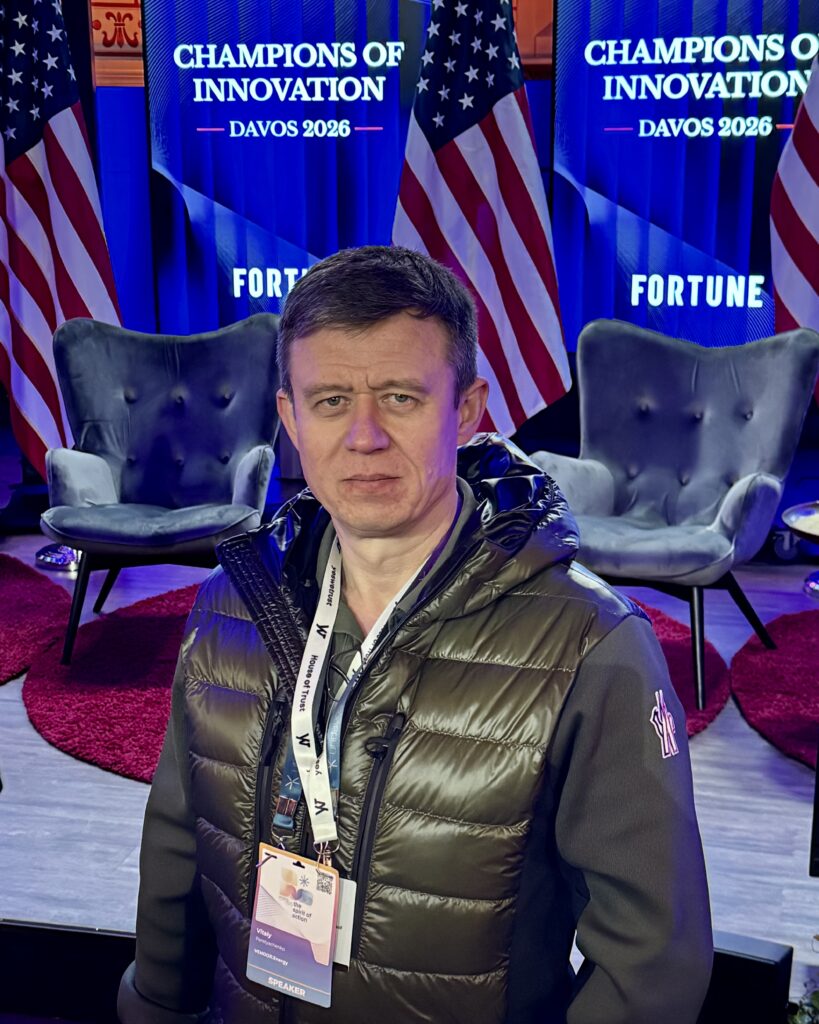 Vitaly Peretyachenko attending the Hewlett Packard Enterprise Champions of Innovation event at the USA House during Davos 2026