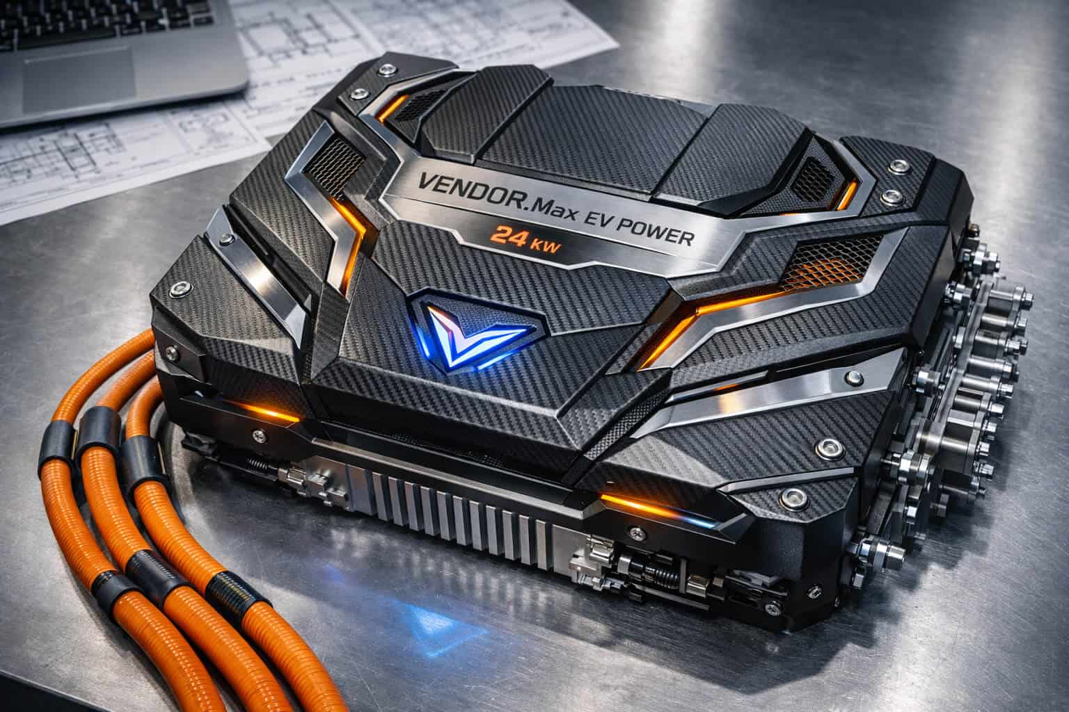 VENDOR.Drive — 24 kW vehicle-integrated power architecture, engineering prototype, assembly phase