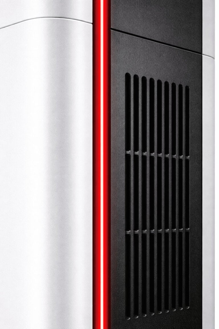 VENDOR Max generator side ventilation panel showing airflow vents and thermal management system detail